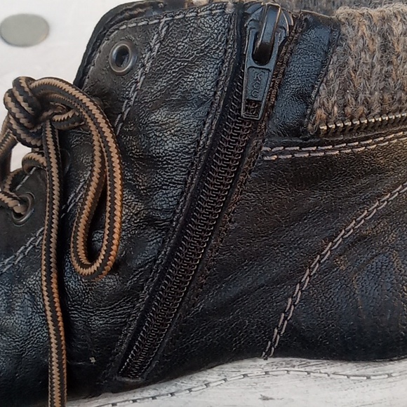 Remonte, Black leather, weather resistant, ankle boots - Picture 11 of 11